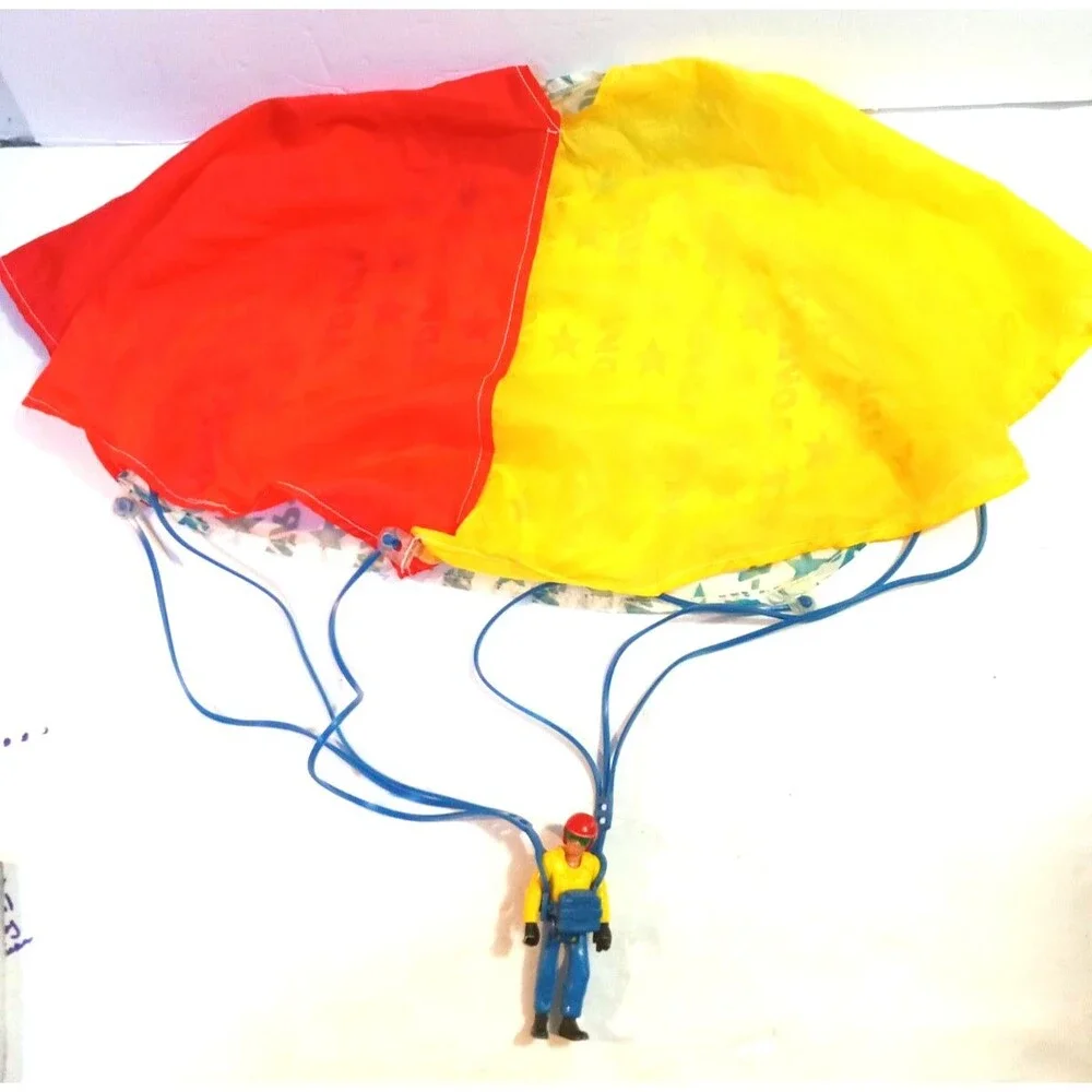 Vintage 1977 Fisher Price Adventure People Daredevil and Parachute